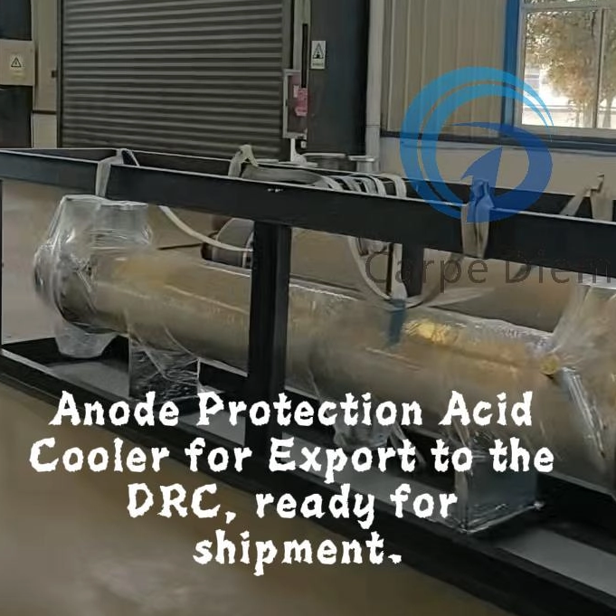 Anodic Protection Sulfuric Acid Cooler for Export To The Democratic Republic of The Congo (DRC)